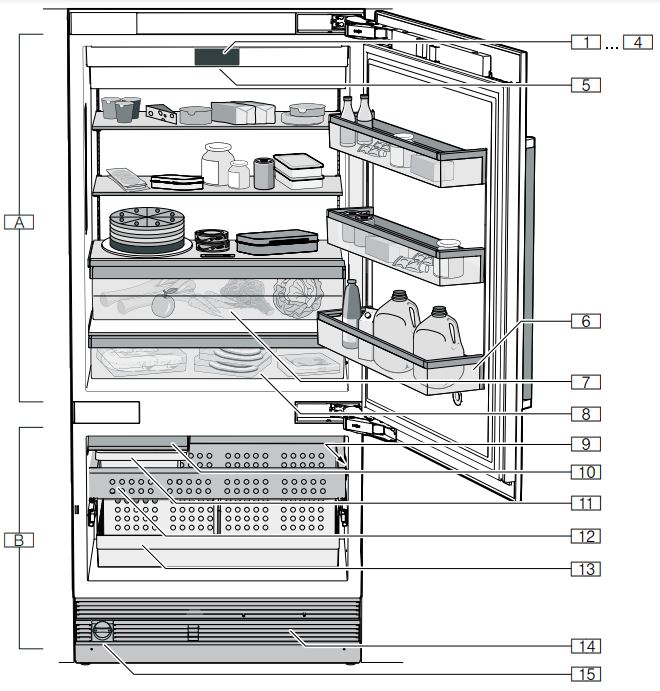 Benchmark® Built-in Bottom Freezer Refrigerator 36'' B36BT935NS-B36IT905NP-B30IB905SP-B30BB935SS flat hinge User Manual - ance2-door appliance
