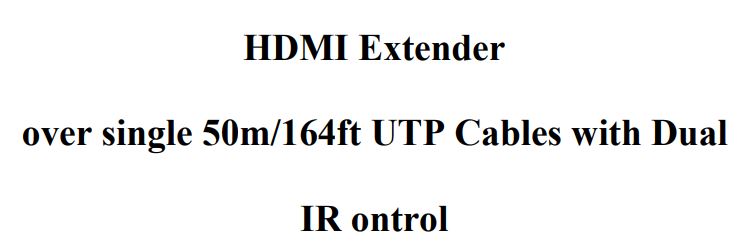 CableWholesale 41v3-24300 1080P HDMI Extender Over Cat5e 6 with Loop Out and Dual IR User Manual