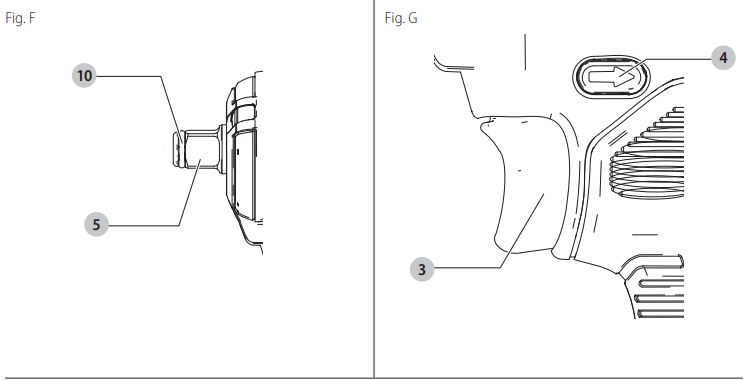 DEWALT DCF911 20V Max Impact Wrench Instruction Manual - Fig F,G