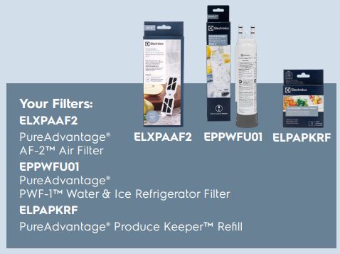 Electrolux ERFG2393AS French Door Counter Depth Refrigerator Stainless Steel - Your Filters ELXPAAF2