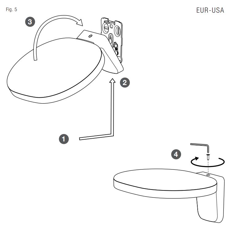 FLOS F4682009 Oplight W2 LED Dimmable Wall Lamp Instruction Manual - Fig. 5