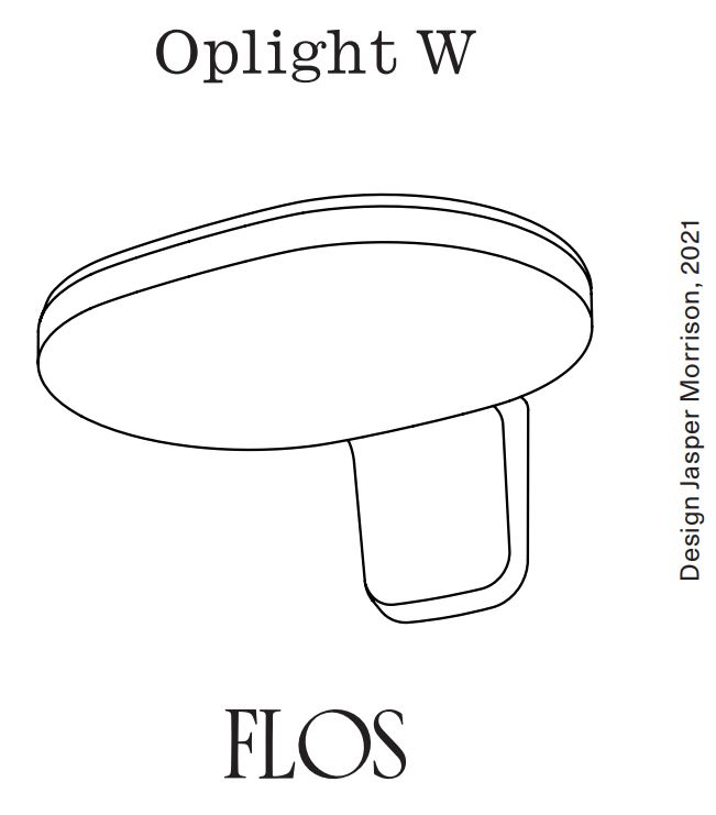 FLOS F4682009 Oplight W2 LED Dimmable Wall Lamp Instruction Manual