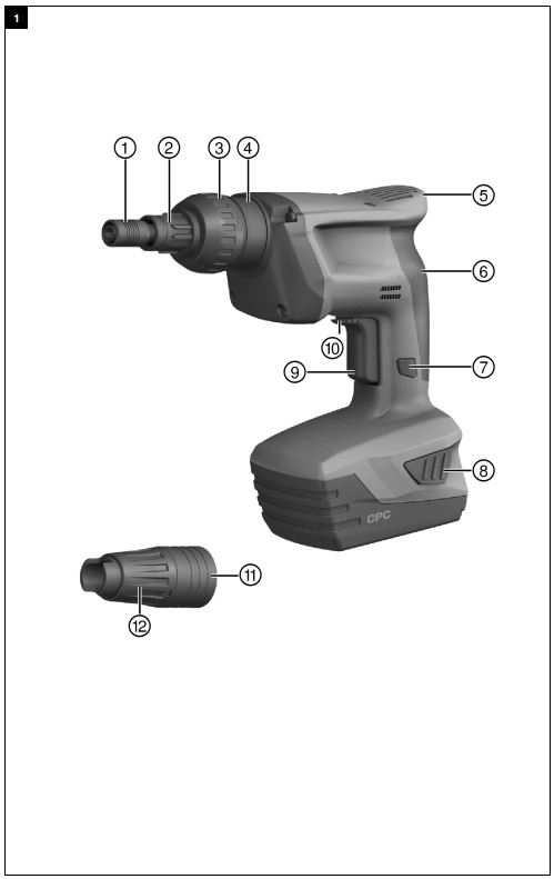 HILTI ST 1800-A22 Cordless Screwdriver Instruction Manual - Fig 1