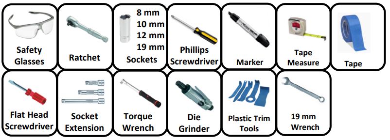 HORIZON GLOBAL CQT76589 Trailer Hitch Class III Instruction Manual - Equipment Required