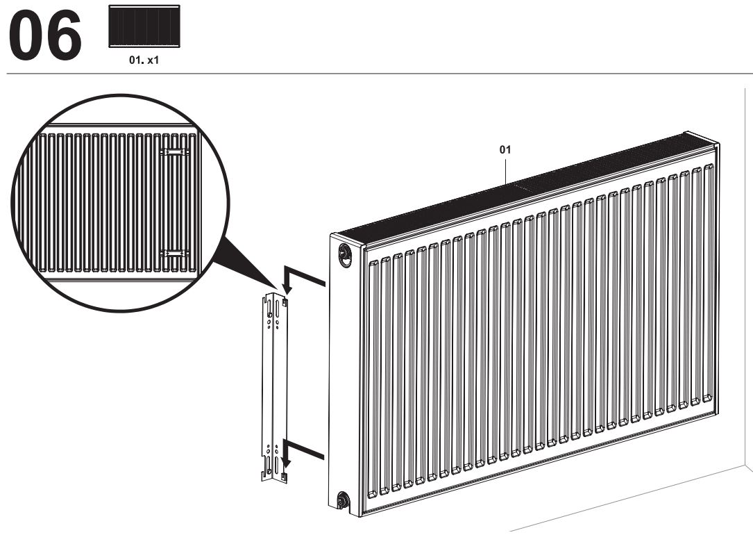 Home Heater Steel Panel Radiator User Guide - Assembly