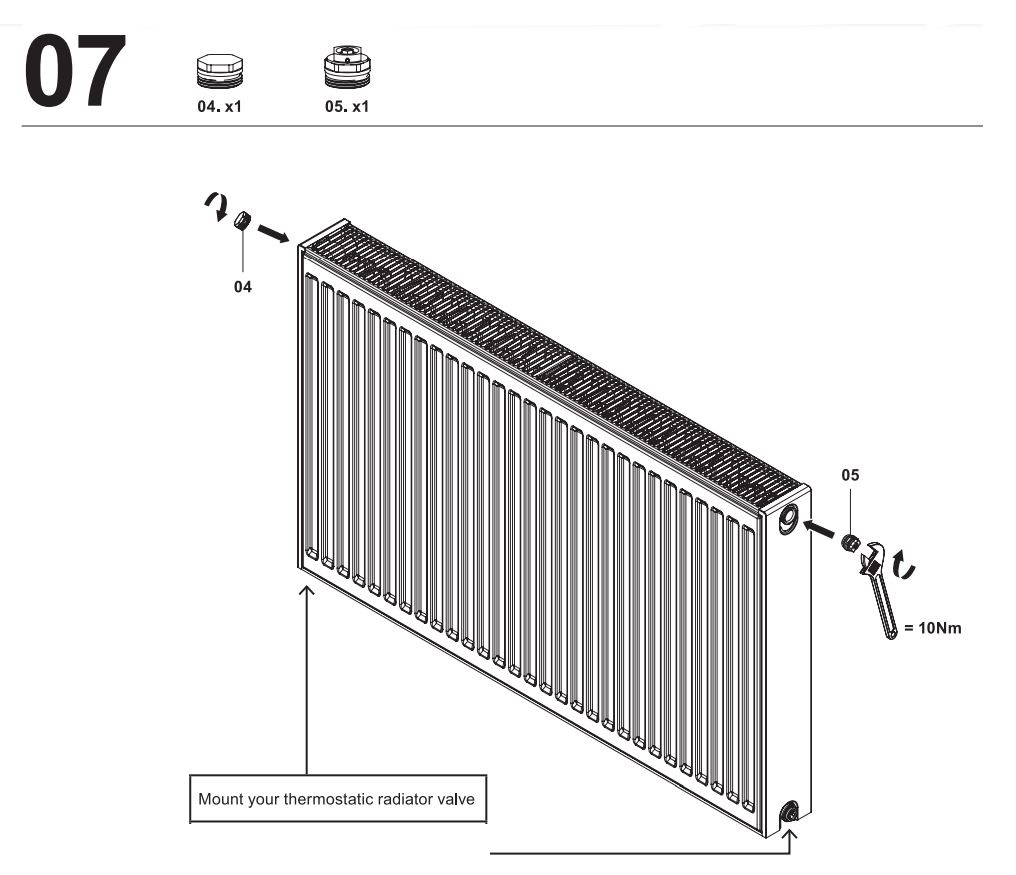 Home Heater Steel Panel Radiator User Guide - Assembly