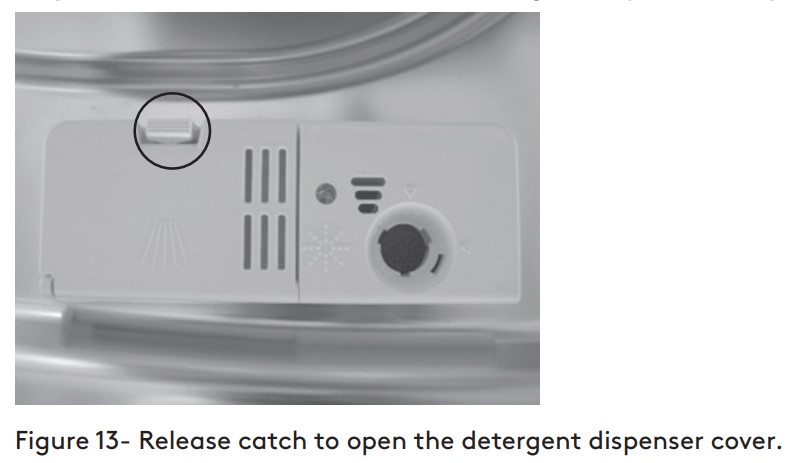 Inalto IDW604W 60cm Freestanding Dishwasher - detergent dispenser