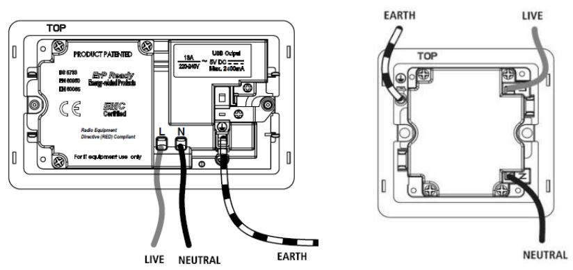 Knightsbridge FPR7000PLW Flat Plate 13A 1G DP Switched Socket Instruction Manual - 13A SOCKET WITH USB AND BLUETOOTH SPEAKER