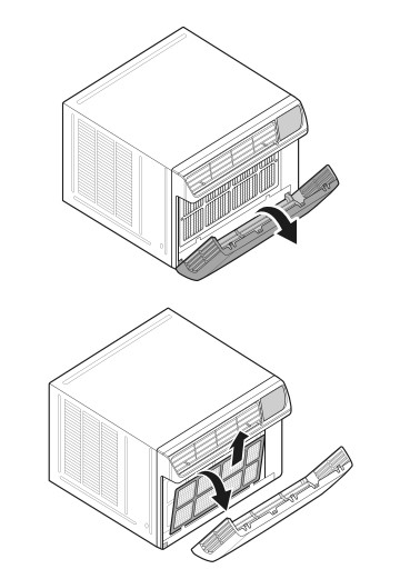 LG MFL71880201 AIR CONDITIONER - Cleaning the Air Filter