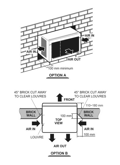 LG MFL71880201 AIR CONDITIONER - Space for Outside Air Flow