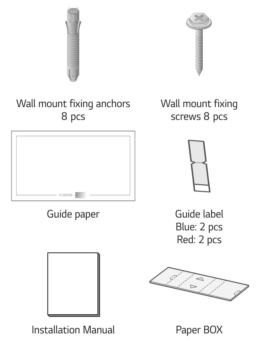 LG WB22EGB Wall Mount Support - Accessories