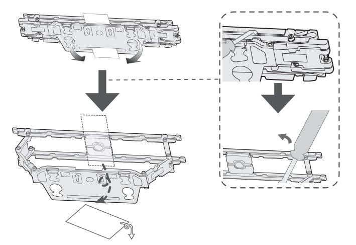 LG WB22EGB Wall Mount Support - Use tools if necessary