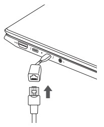 LG gram 14 (35.5cm) Ultra-lightweight with IPS Anti glare Display and Intel® Evo 12th Gen. Processor - Connecting LAN Adapter