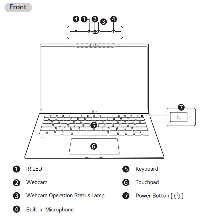 LG gram 14 (35.5cm) Ultra-lightweight with IPS Anti glare Display and Intel® Evo 12th Gen. Processor - Product front Tour