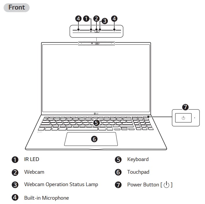 LG gram 16 (40.6cm) Ultra-lightweight with IPS Anti glare Display and Intel® Evo 12th Gen. Processor - Product front Tour