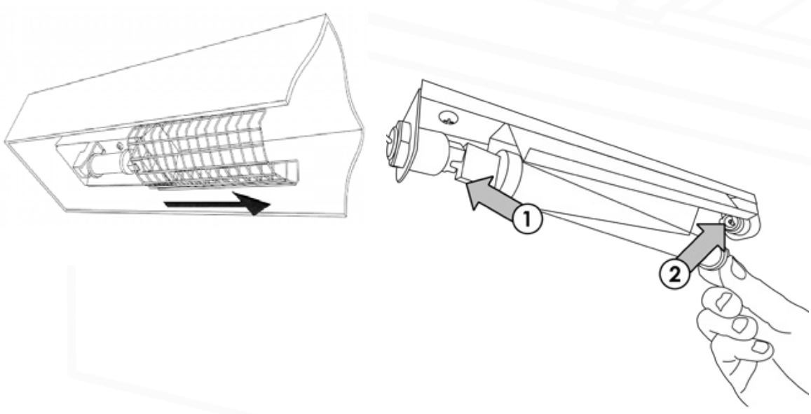 MOFFAT FTG3 Focus Hot Tops and Polar Tops User Manual - Quartz Lamp Replacement