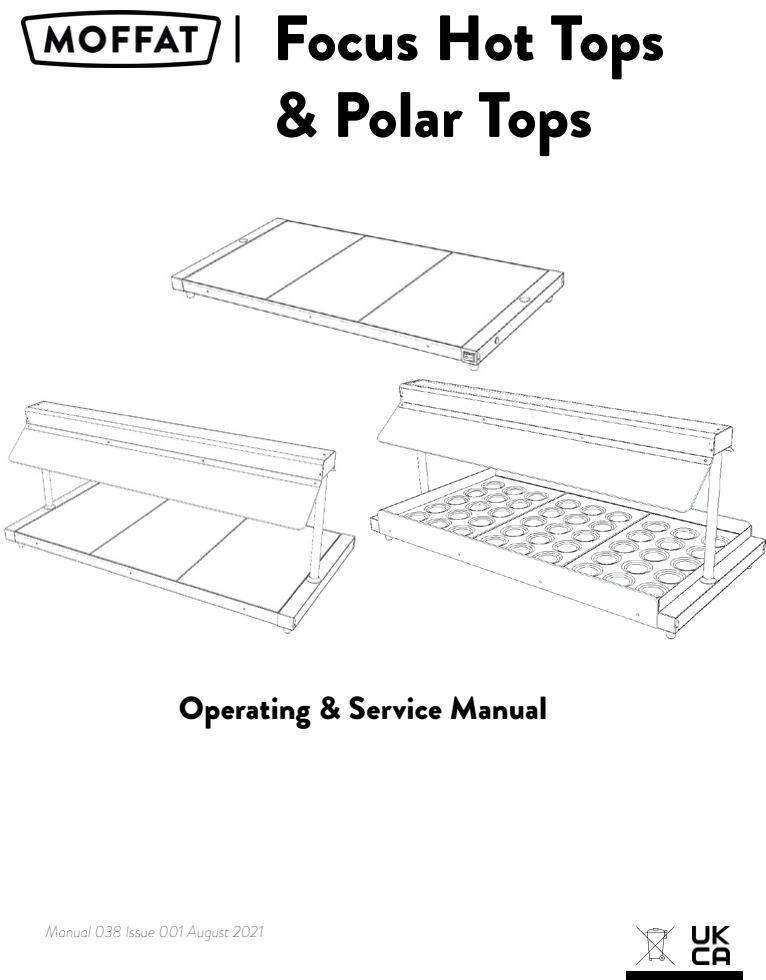 MOFFAT FTG3 Focus Hot Tops and Polar Tops User Manual