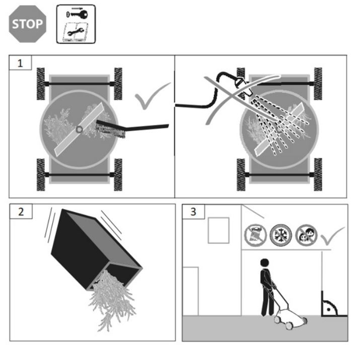 NORDIC LM-B0236-1 36V Cordless Brushless Lawn Mower User Manual - Cleaning Mainteanance