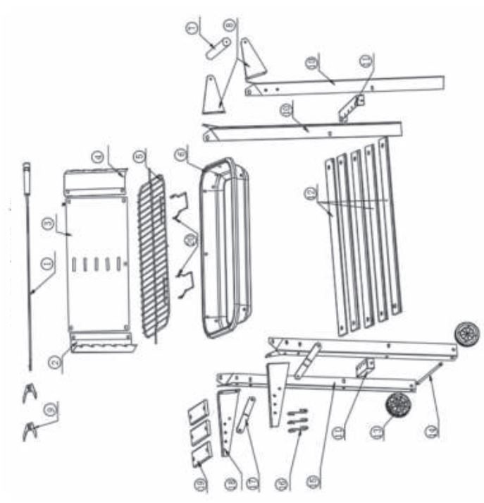 Obelink X86-000040 Rectangular Barbecue Grill Instruction Manual - How to use