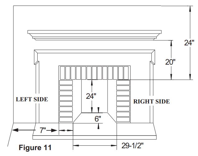 PFS 329 Solid Fuel Burning Fireplace Instruction Manual - Figure 11