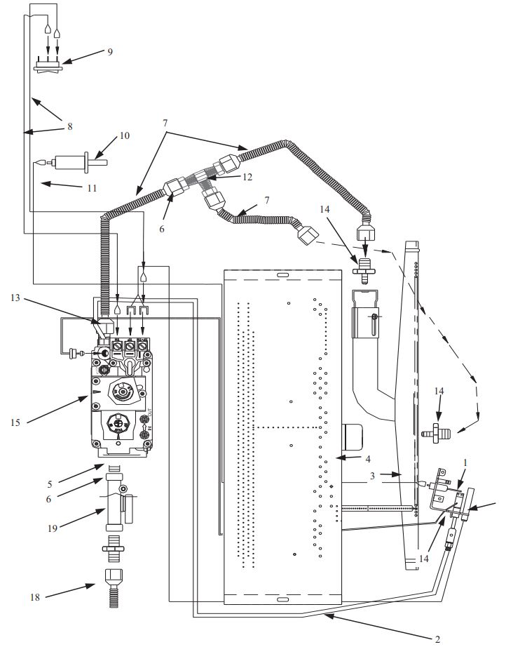 PFS 329 Solid Fuel Burning Fireplace Instruction Manual - SIT MILLIVOLT VALVE ESB MA344EBBA BASE