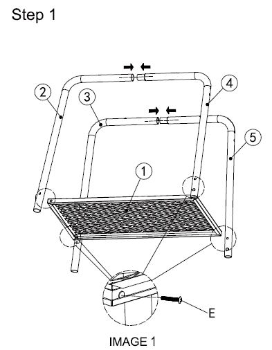 Royal Gourmet CC1830F 30 Inch Charcoal Barrel Grill with offset Smoker Owner's Manual - Connect the front legs
