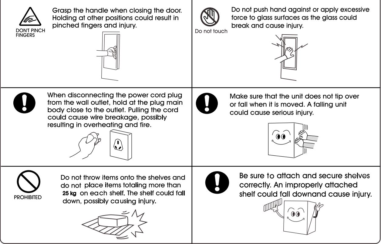 SCANCOOL SC 51 BE 1 Door Beverage Cooler User Manual - Precautions for use