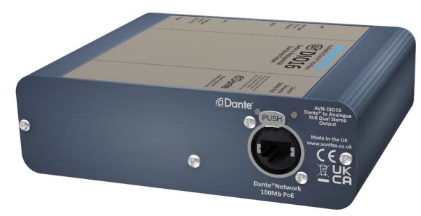 SONIFEX AVN-DIO16 Dante to 4 Analogue XLR Outputs - figure 1.9