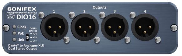 SONIFEX AVN-DIO16 Dante to 4 Analogue XLR Outputs - figure 1