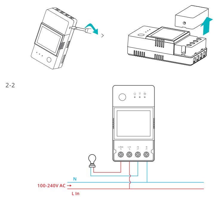 SONOFF TH Origin Elite Smart Temperature and Humidity Monitoring Switch User Manual - Remove protective cover