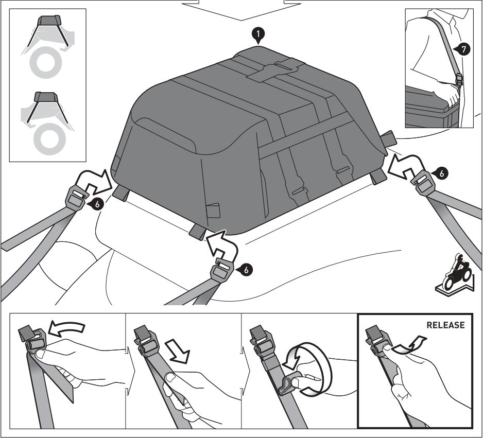 SW-MOTECH BC.SYS.01.889.20000 SysBag 30 Bag System Instruction Manual - Fastening