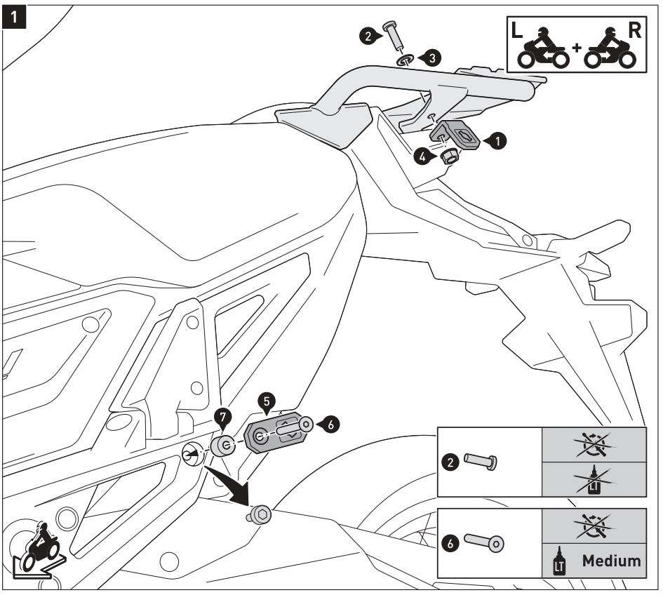 SW-MOTECH BC.SYS.01.889.20000 SysBag 30 Bag System Instruction Manual - Mounting