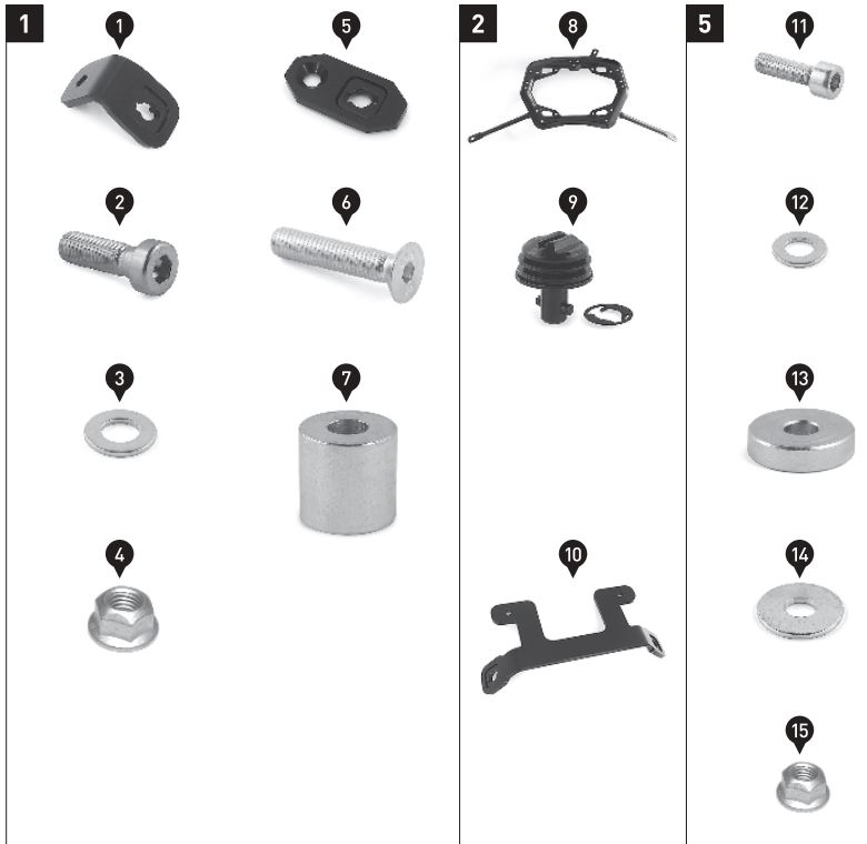 SW-MOTECH BC.SYS.01.889.20000 SysBag 30 Bag System Instruction Manual - Parts list