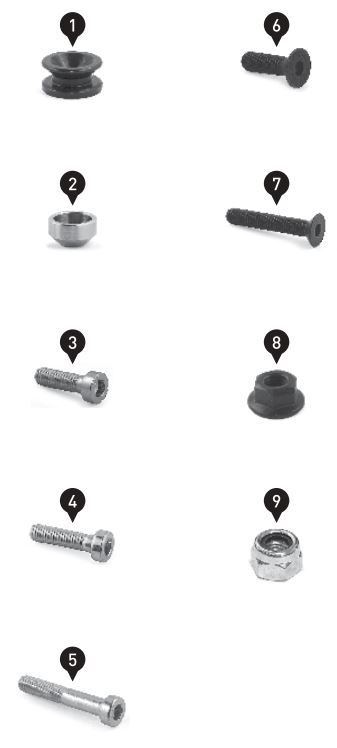 SW-MOTECH BC.SYS.01.889.20000 SysBag 30 Bag System Instruction Manual - Parts list