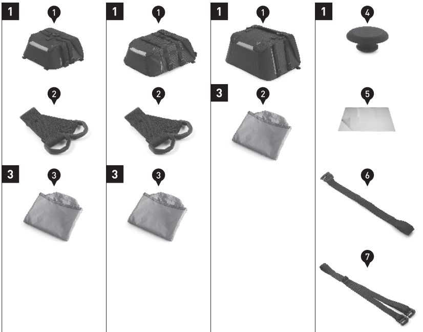 SW-MOTECH BC.SYS.01.889.20000 SysBag 30 Bag System Instruction Manual - Parts list
