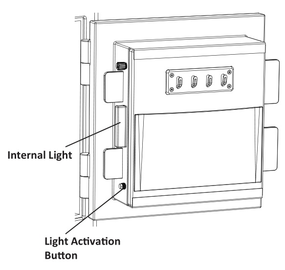 Sanctuary SA-DIA1 Security Safe - INTERNAL LIGHTING