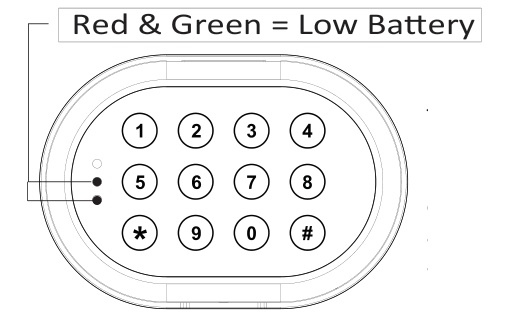 Sanctuary SA-DIA1 Security Safe - LOW BATTERY WARNING