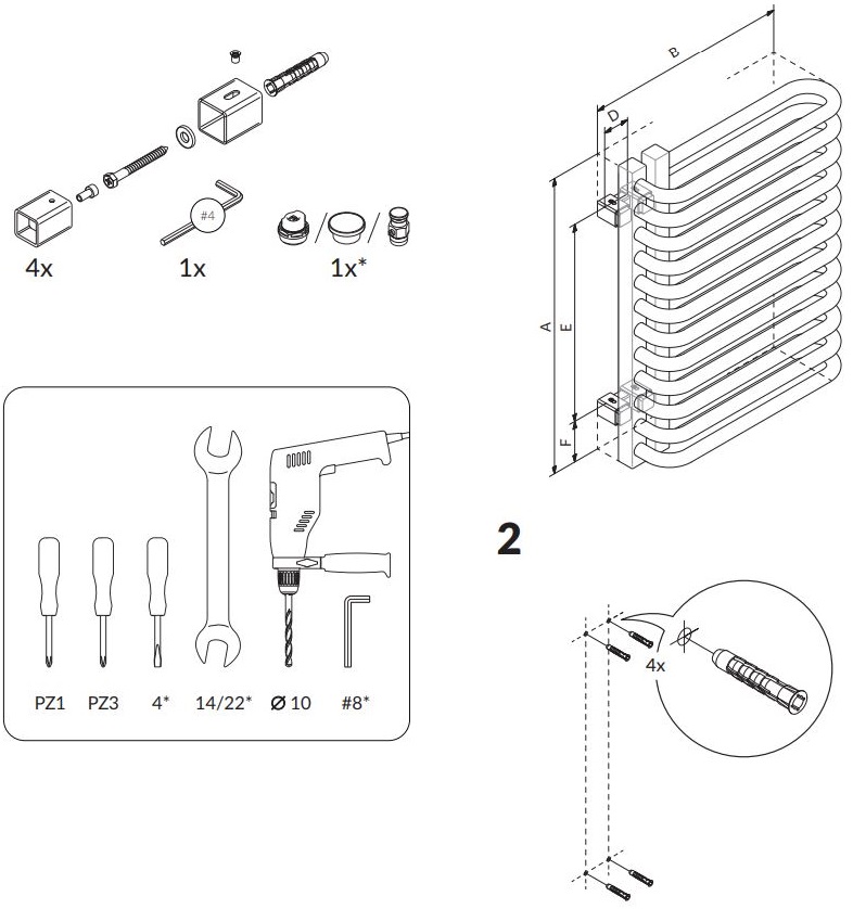 TERMA 2605BTU Warp S Towel Rail User Manual - How to use