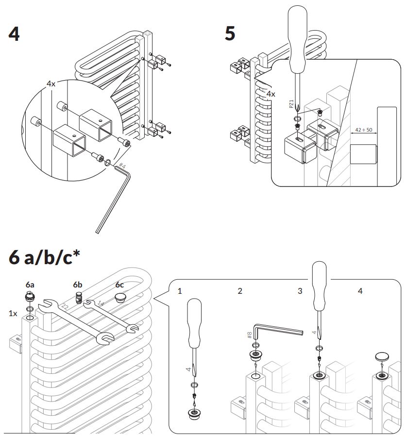 TERMA 2605BTU Warp S Towel Rail User Manual - How to use