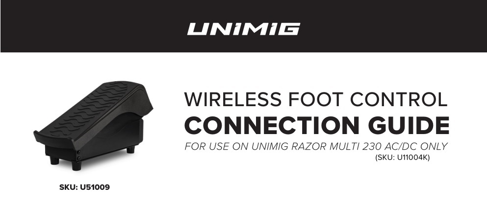 UNiMiG U51009 Wireless Foot Control User Guide