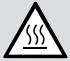 WARNING Burns icon