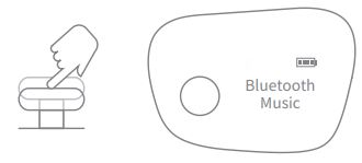 Wuneng Dreamlight Zen Sleep Mask Instruction Manual - When Dreamlight Zen is on, press the button to switch to 'Bluetooth Music
