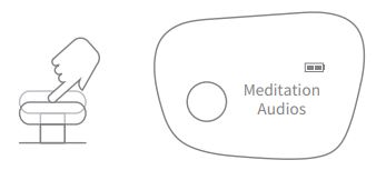 Wuneng Dreamlight Zen Sleep Mask Instruction Manual - When Dreamlight Zen is on, press the button