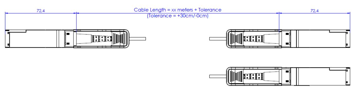 addon Q56-2Q56-200GB-AOC20MLZ-AO Active Optical Cable Instructions - Mechanical Specification