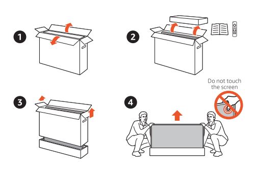 amazon 6575 Series Omni Fire Smart TV User Guide - Getting your TV out of the box