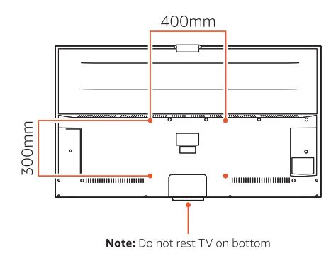 amazon 6575 Series Omni Fire Smart TV User Guide - Wall mounting