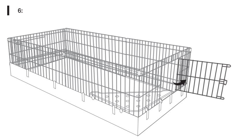 amazon basics B07KBC1QS, B07KB4NJY4 Canvas Bottom Pet Cage User Guide - Assembly 6