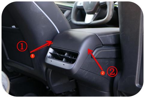 ansshow 3-Y Rear Entertainment Touch Screen Installation Guide - First, Remove the rear exhaust outlet trim panel