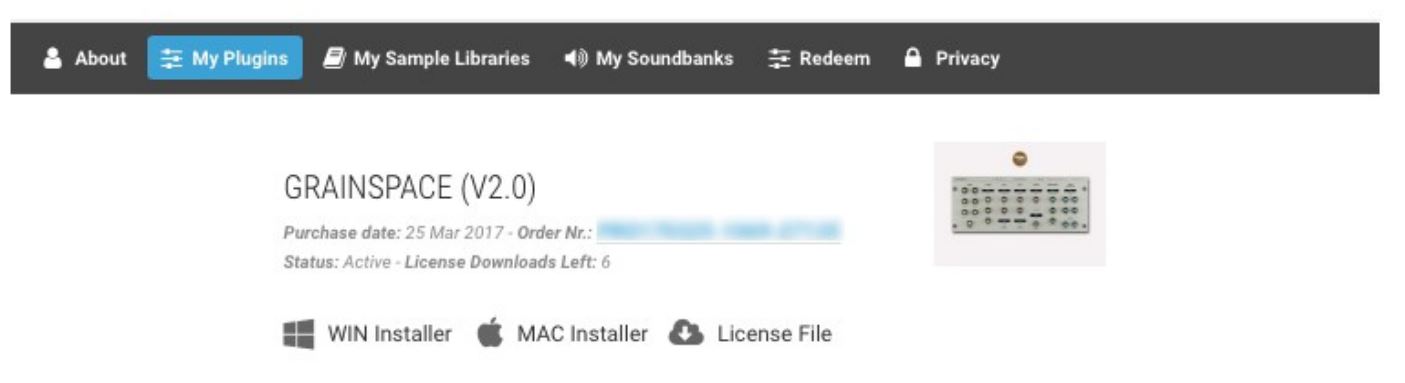 audiority Pre X7 All Tube Preamplifier Plugin - After submitting the code, a license will be deposited in your account and will