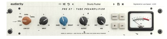 audiority Pre X7 All Tube Preamplifier Plugin - We wanna thank you for buying Audiority Pre X7 plugin